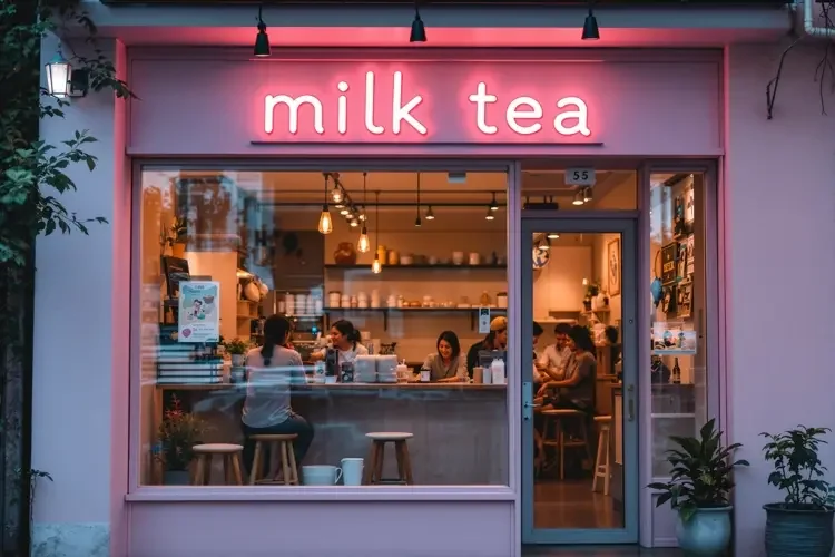 深夜奶茶店排起长队，背后原因让人动容